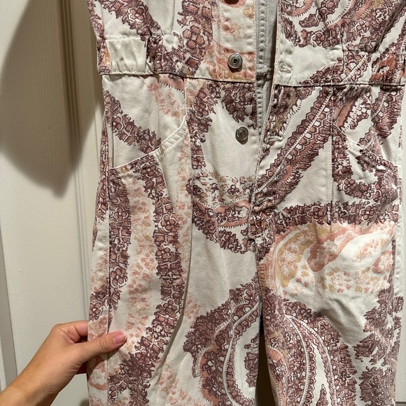 Free people We The Free Marci Printed Paisley Coverall Jumpsuit - Picture 9 of 9